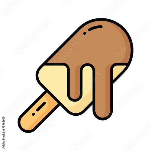 Ice cream cup in modern style, ready to use and download