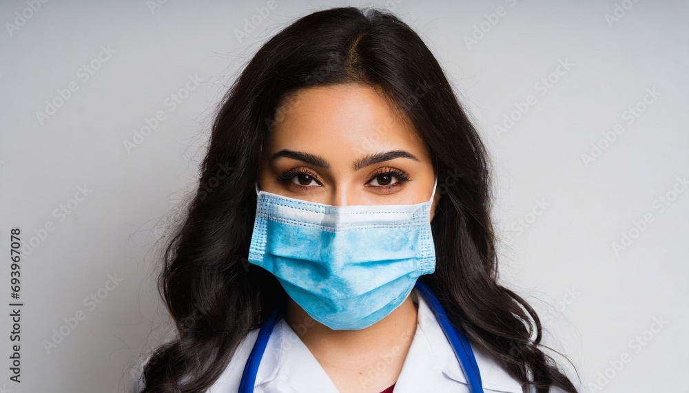 Doctor mask and corona virus protection isolated on a white background Doctor mask and corona virus protection isolated on a white background