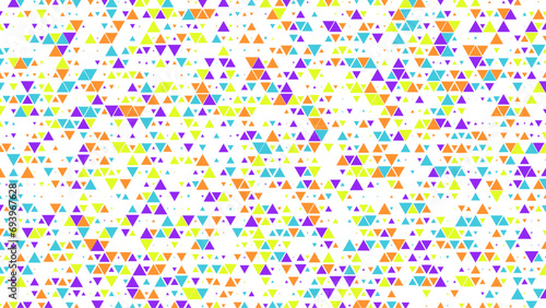 Colorful colourful abstract geometric mosaic triangle background design with simple shapes