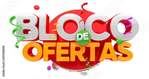 SELO 3D BLOCO DE OFERTAS