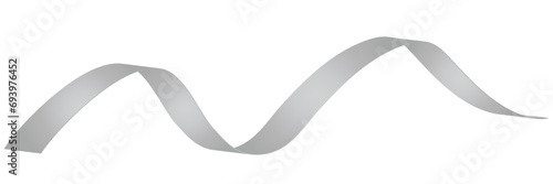  曲線　波リボン　ワンポイント