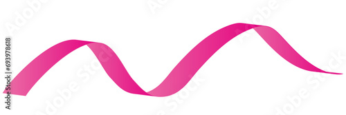 曲線　波リボン　ワンポイント