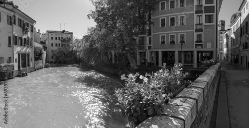 Treviso - The old town with the canal.	