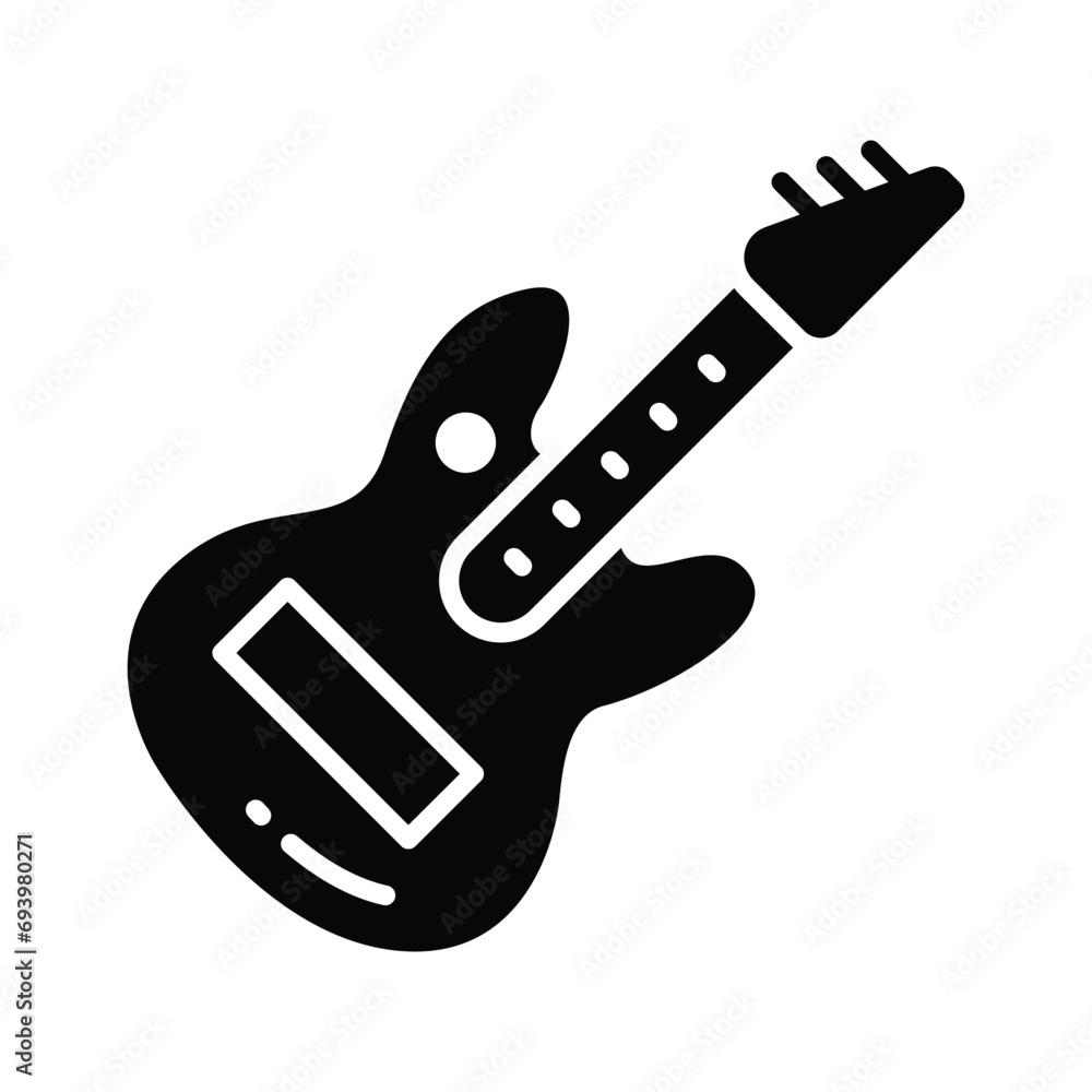 A string musical instrument vector design, premium icon of guitar in modern style A string musical instrument vector design, premium icon of guitar in modern style