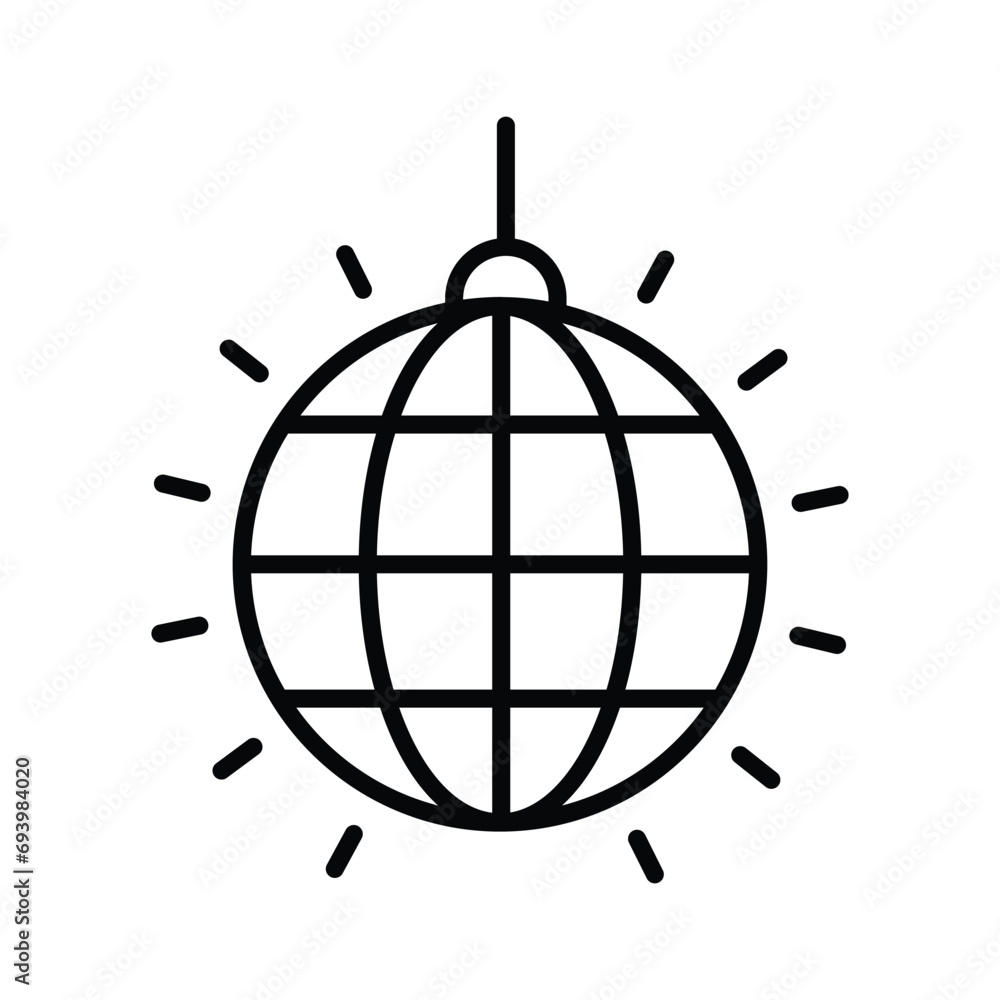 Amazing icon of disco ball, trendy vector of disco light Amazing icon of disco ball, trendy vector of disco light