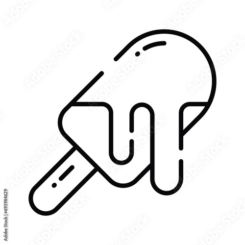 Ice cream cup in modern style, ready to use and download
