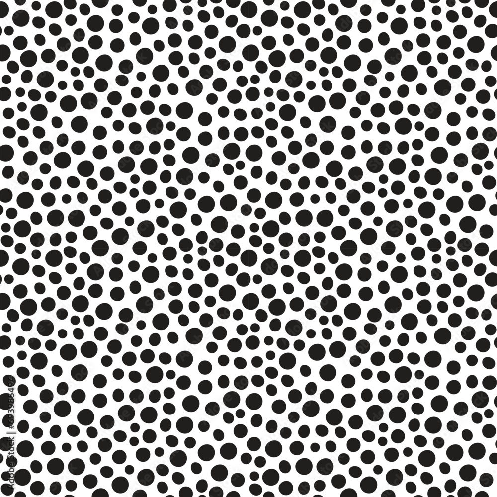 Seamless pattern of organically formed circles that resembles an animal print