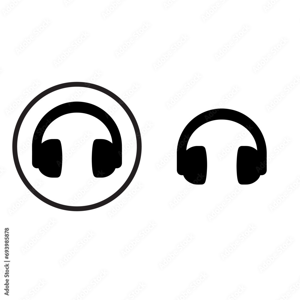 headphone icon vector sign symbol