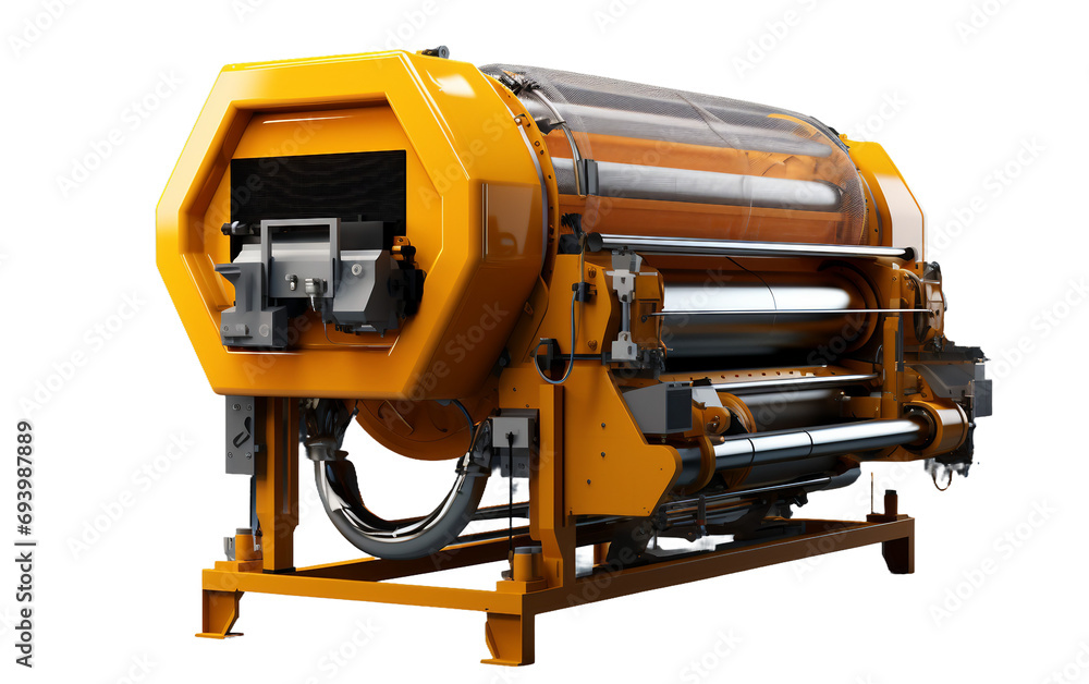 Winch Dyeing Technology isolated on transparent background.