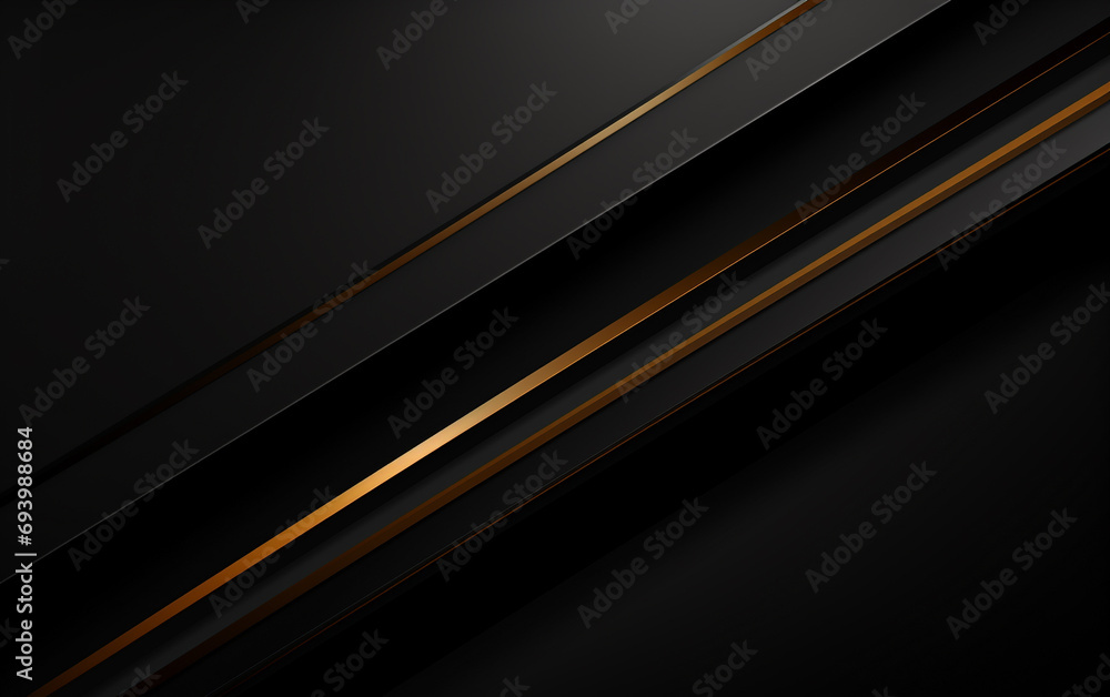 The line bevel style is evident in the placement of random gold color vector stripes against the dark background