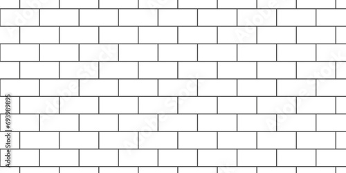 White brick wall background texture. White background solid wall brick. seamless square brick blank pattern.