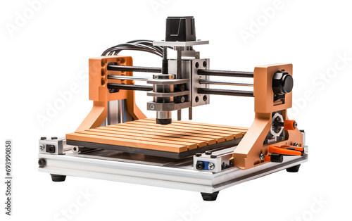 Wood Routing Machine isolated on transparent background.