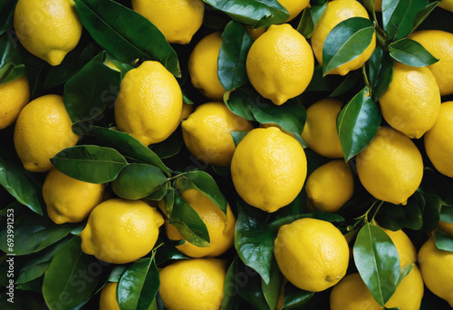 Citrus Bliss A Close Up of Juicy Lemons
