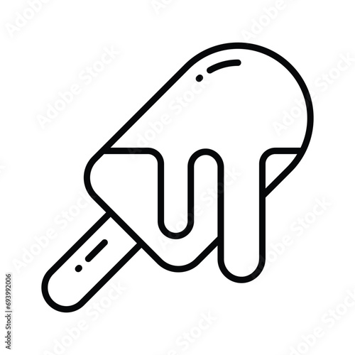 Ice cream cup in modern style, ready to use and download