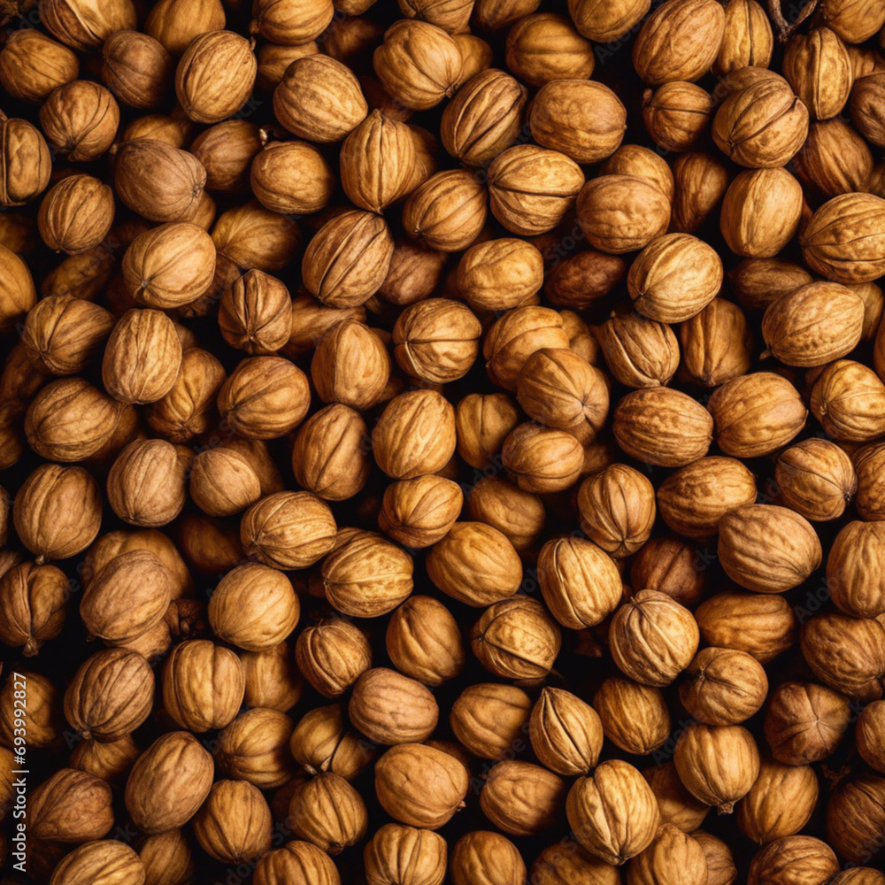 Autumn's Nutty Delight A Walnut Close Up Autumn's Nutty Delight A Walnut Close Up