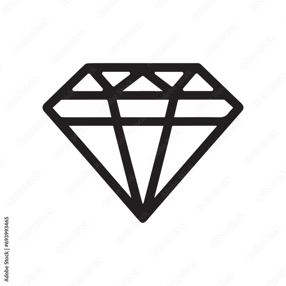 Vector diamond symbol for online and mobile apps. diamond jewels as a mark and emblem Vector diamond symbol for online and mobile apps. diamond jewels as a mark and emblem