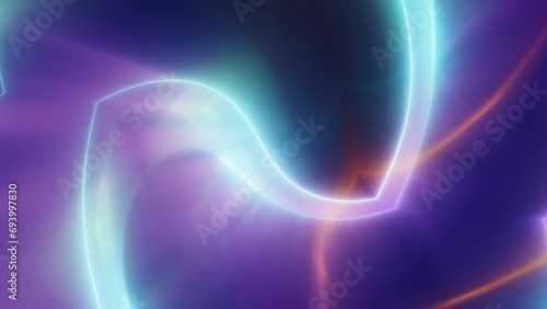 background neon line wave illustration