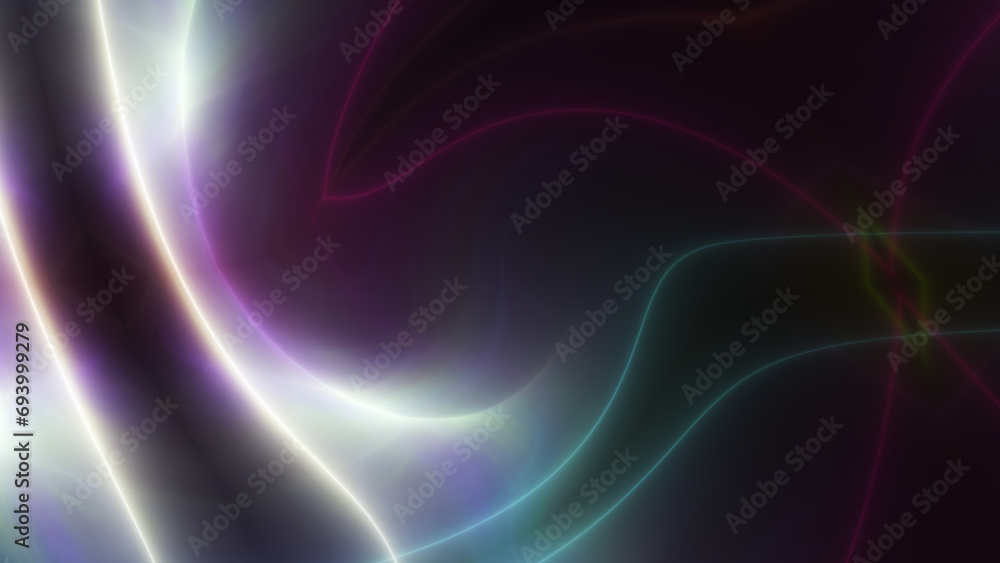 background neon line wave illustration