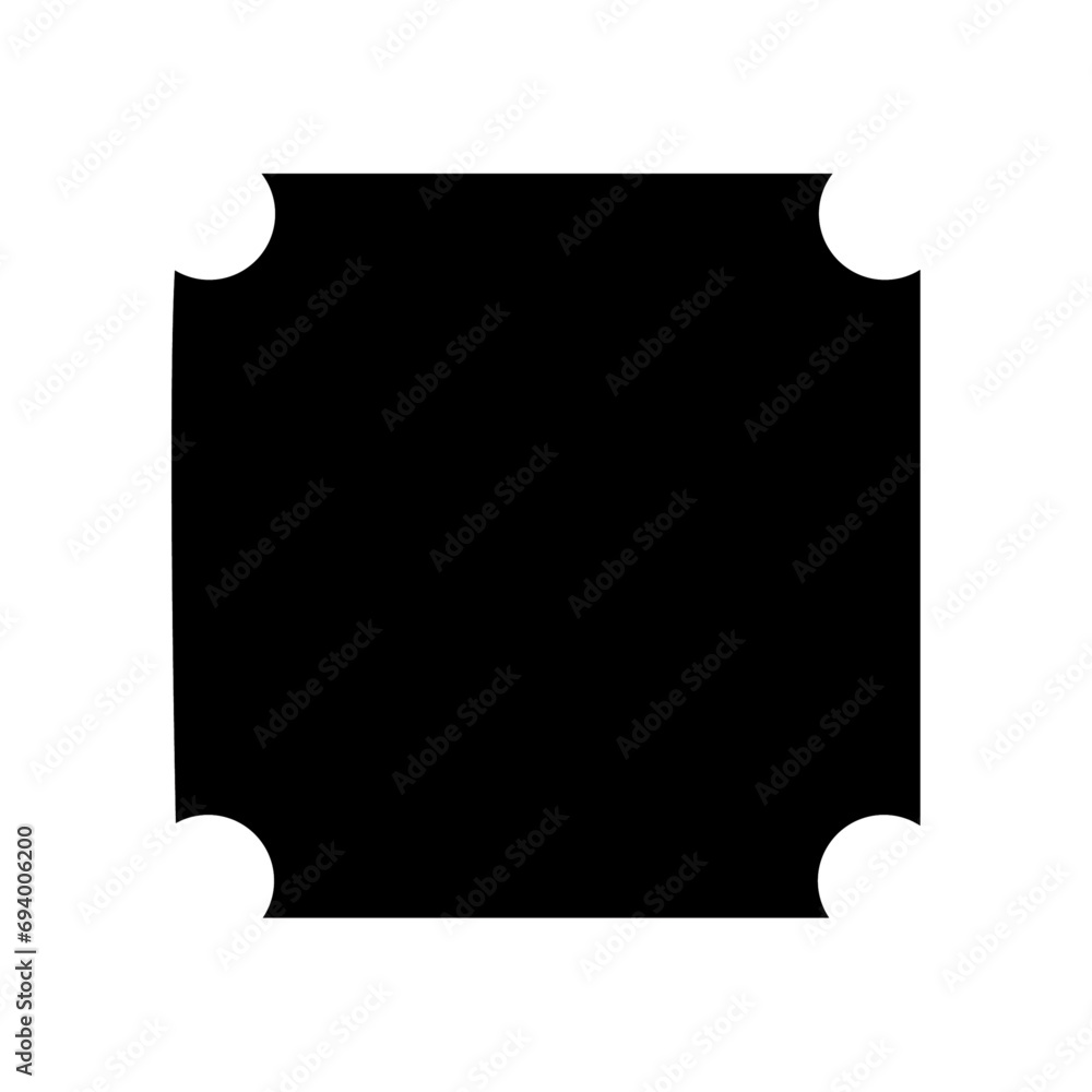 Square have rounded corners rectangle shape set icon grey black color vector illustration Square have rounded corners rectangle shape set icon grey black color vector illustration