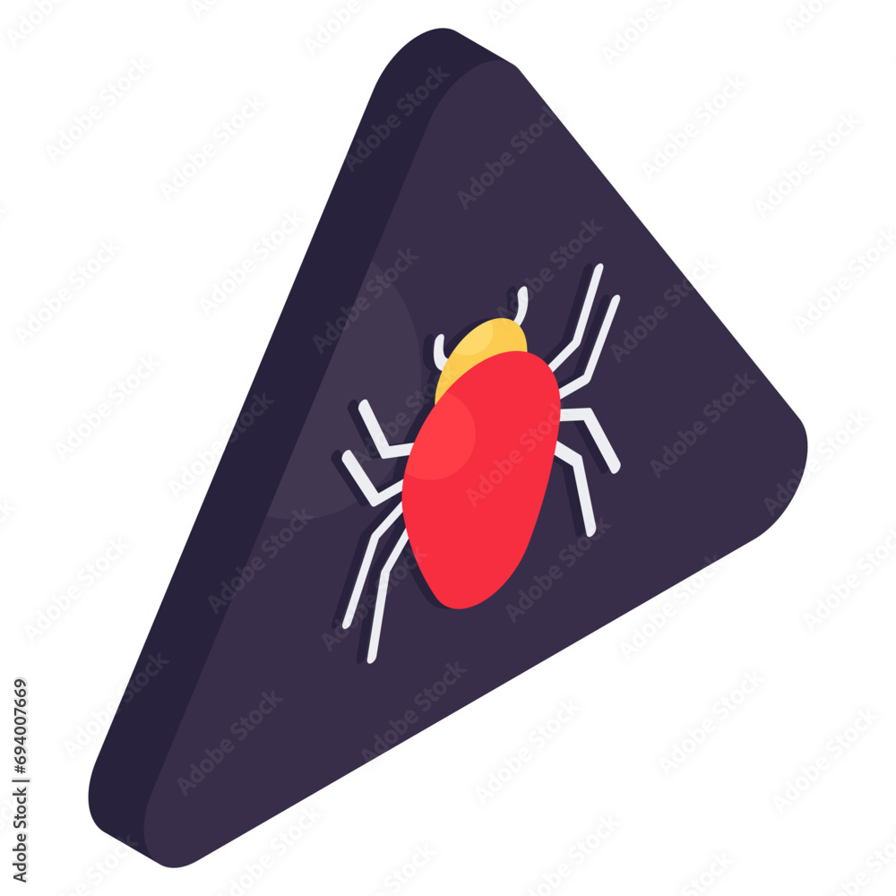 Trendy design icon of bug isolated on white background Trendy design icon of bug isolated on white background