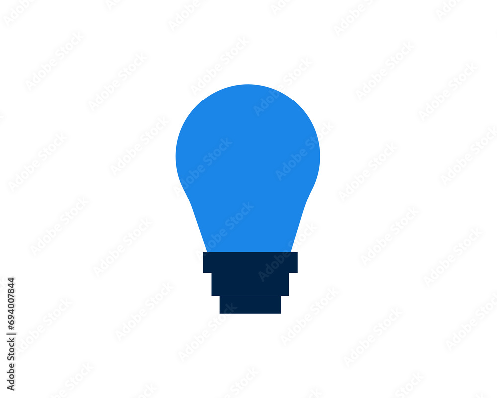 Isolated bulb vector illustration in flat style design. Isolated bulb vector illustration in flat style design.