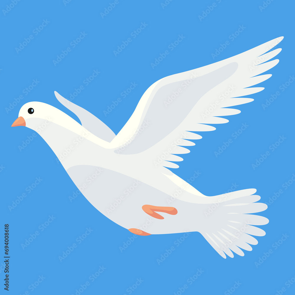 Pigeon animation. Bird motion wings in heaven. Flying migratory pigeon, cartoon illustration. Bird dove animation element Pigeon animation. Bird motion wings in heaven. Flying migratory pigeon, cartoon illustration. Bird dove animation element