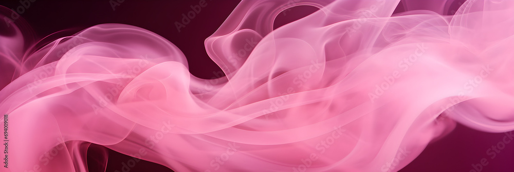 Fototapeta premium pink smoke texture on black background