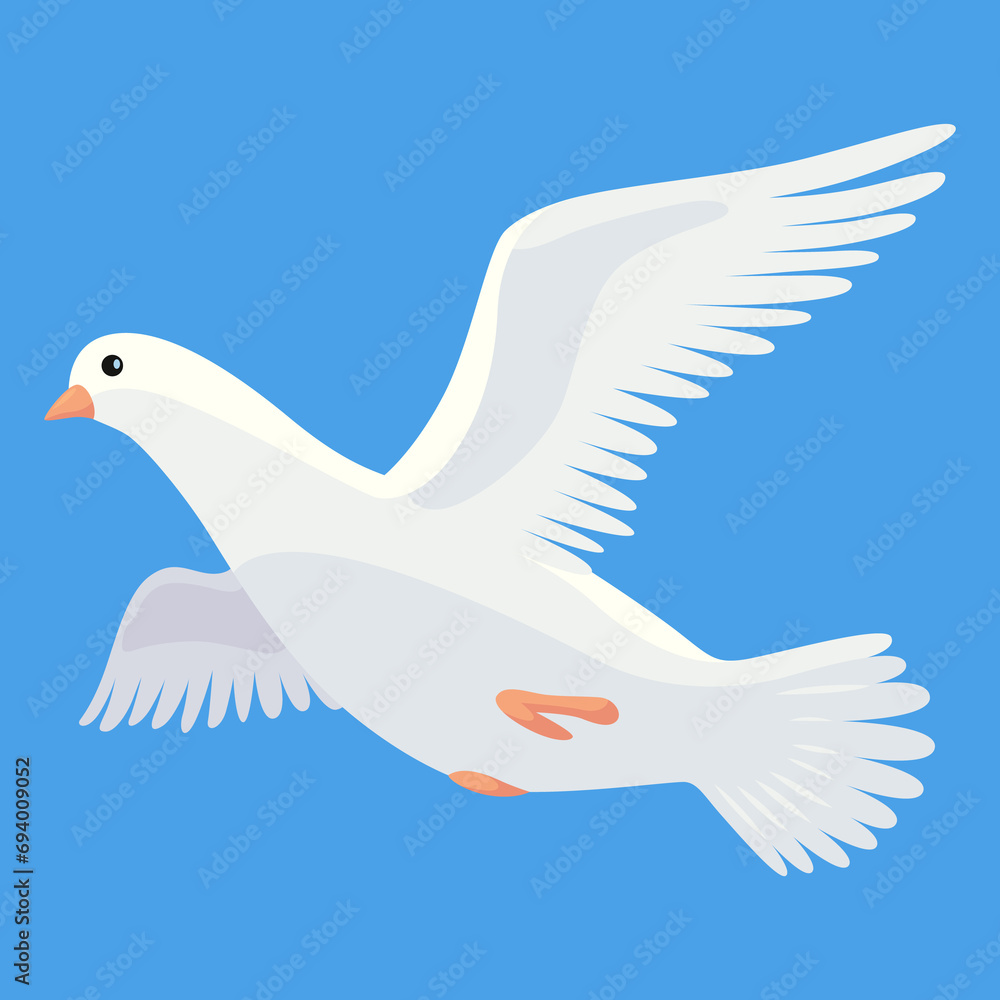 Pigeon animation. Bird motion wings in heaven. Flying migratory pigeon, cartoon illustration. Bird dove animation element Pigeon animation. Bird motion wings in heaven. Flying migratory pigeon, cartoon illustration. Bird dove animation element