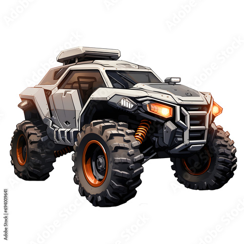 Modern concept car off road vehicle