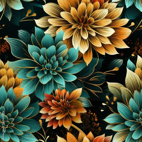 Intricate Mandalastyle Flowers Pattern AI Generated