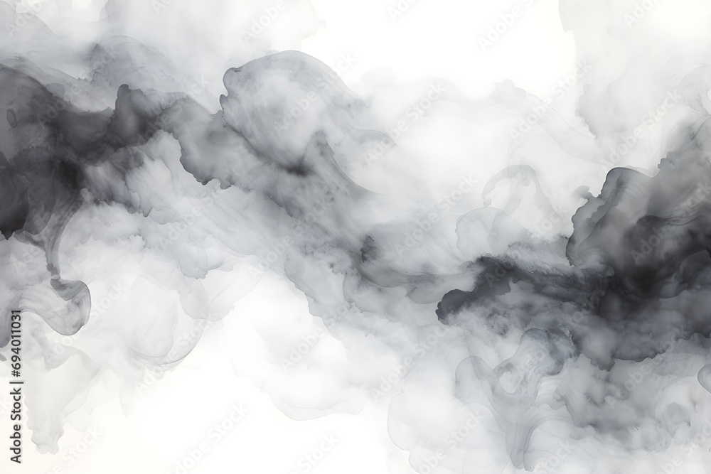 abstract black ink and water wash on white background abstract black ink and water wash on white background