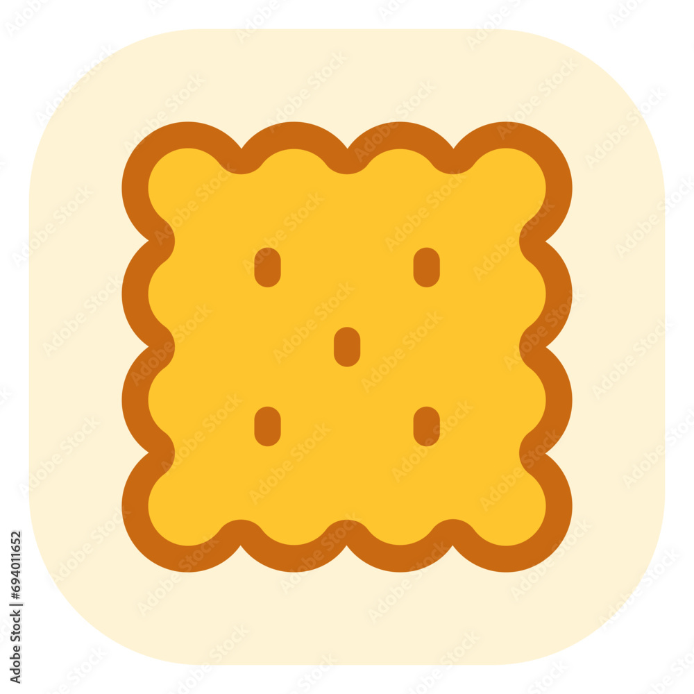 Editable biscuit, cracker vector icon. Bakery, cooking, food. Part of a big icon set family. Perfect for web and app interfaces, presentations, infographics, etc Editable biscuit, cracker vector icon. Bakery, cooking, food. Part of a big icon set family. Perfect for web and app interfaces, presentations, infographics, etc