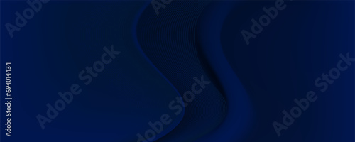 Dark blue premium background design with diagonal dark blue line pattern. Premium background design with diagonal dark blue stripes pattern. Vector horizontal template for digital luxury