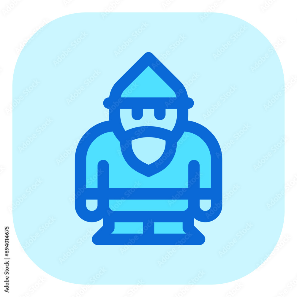 Editable gnome vector icon. Gardening, lanscaping, decoration. Part of a big icon set family. Perfect for web and app interfaces, presentations, infographics, etc Editable gnome vector icon. Gardening, lanscaping, decoration. Part of a big icon set family. Perfect for web and app interfaces, presentations, infographics, etc