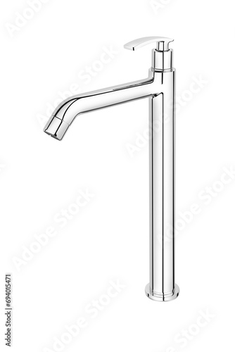 Washbasin mixer extra high Serie Elio with up and down pop-up waste