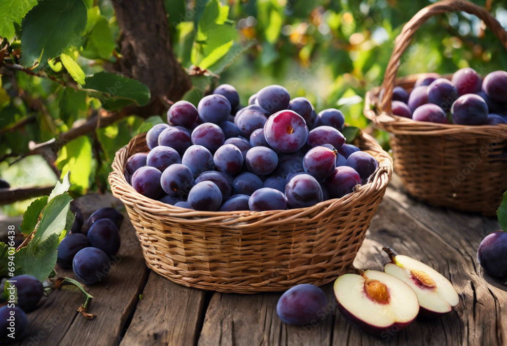 Purple Harmony Plums in Homestead Delight Purple Harmony Plums in Homestead Delight