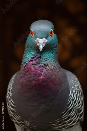 Closeup nature beauty pigeon portrait birds wild wildlife background feather animal dove