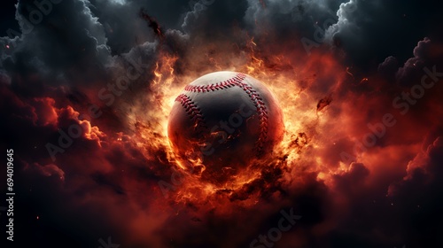 ball in fire photo