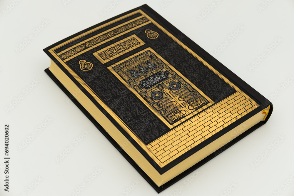 Photograph of the holy Quran taken on a white background, in Konya, Turkey, on December 16, 2023 Photograph of the holy Quran taken on a white background, in Konya, Turkey, on December 16, 2023