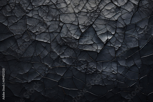 Embrace the raw beauty of a black cracked texture as your background choice. photo