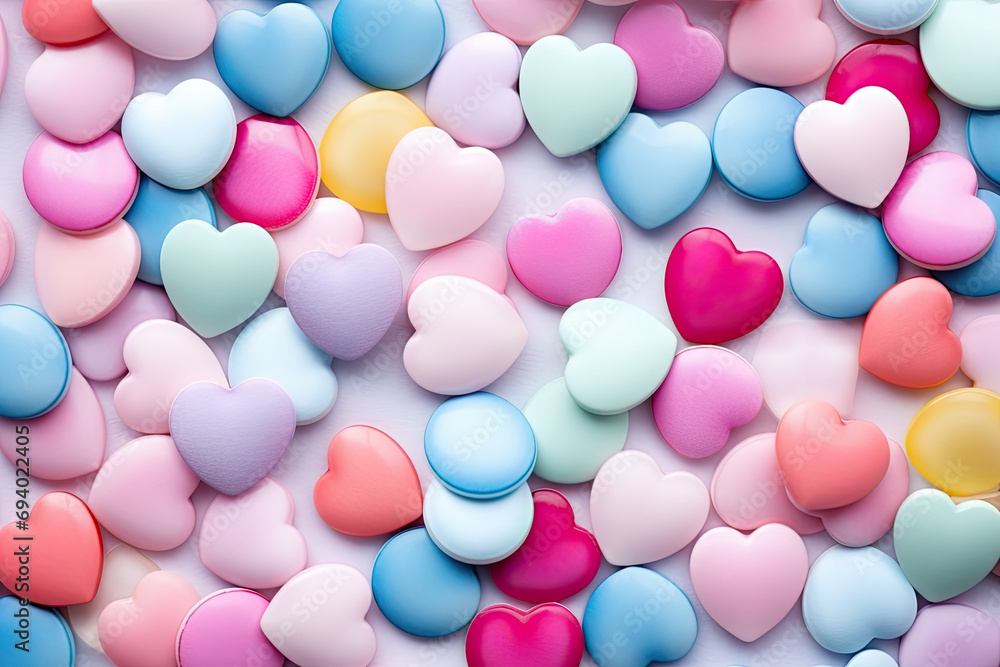 heart shaped cloth hearts , Valentine's Day 