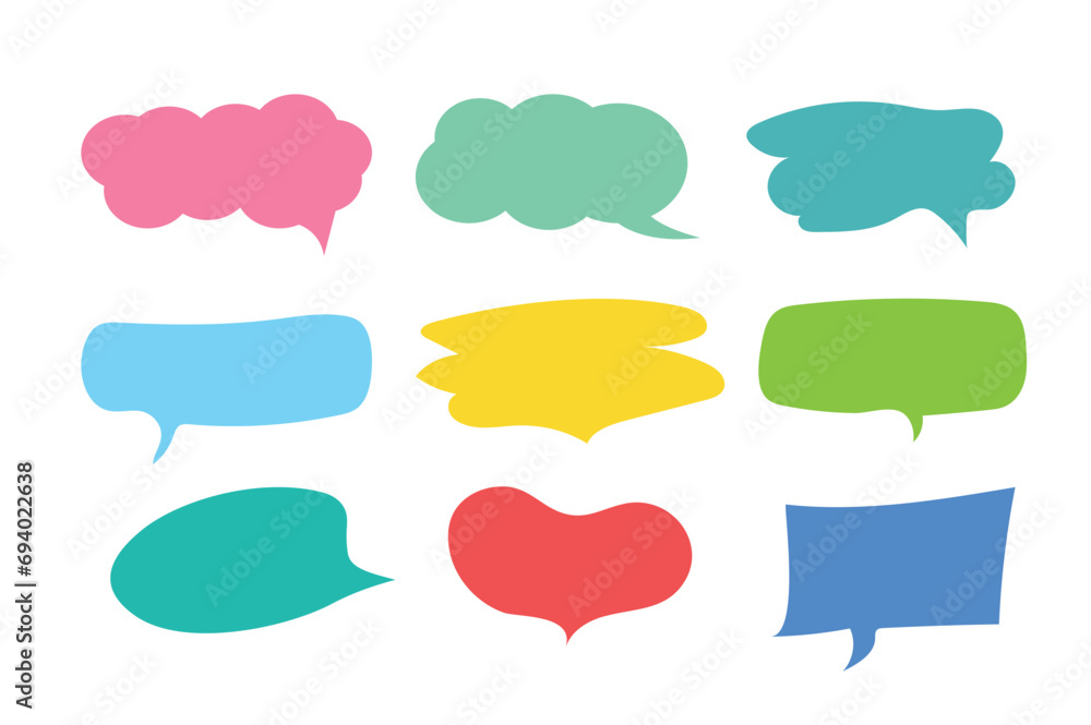 Set of callout, speech bubbles, chats, elements icons, vector illustration. Set of callout, speech bubbles, chats, elements icons, vector illustration.