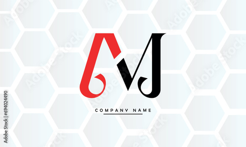 AM, MA, A, M Abstract Letters Logo Monogram