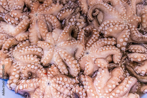 Market Fresh Octopus. A Delicacy of the Sea in Mahdia