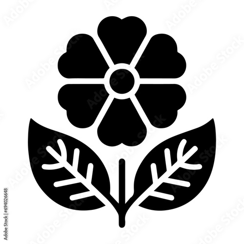 Flower Icon vector art illustration, Flower icon silhouette