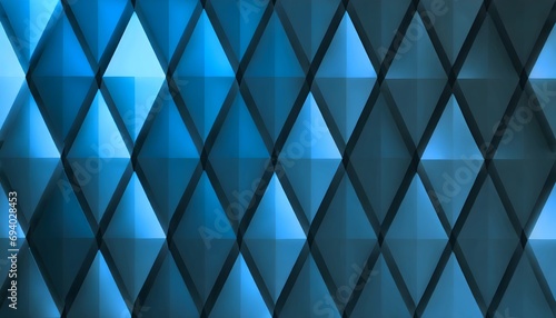Abstract geometric blue shapes background.