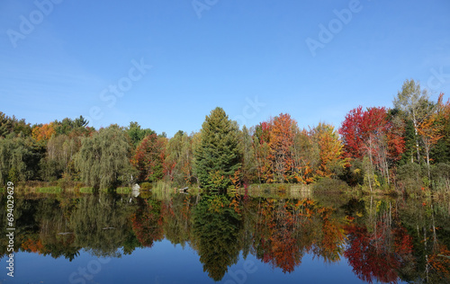 Derniers paysages d'automne au Canada avant le retour en France