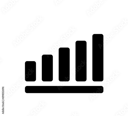 Growing graph.  Business chart 