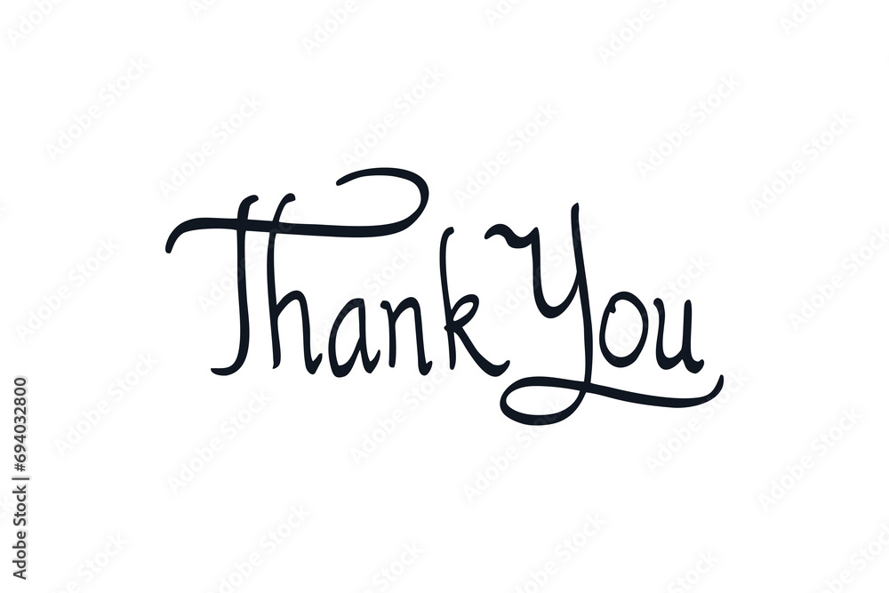 Vector lettering silhouette thank you. Vector lettering silhouette thank you.