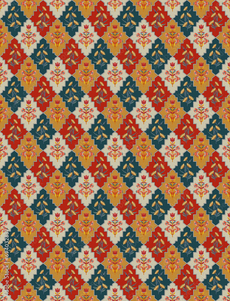 seamless knitted pattern with stripes